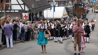 Erntedank und Weinfest Sasbachwalden 2014  Thanksgiving Parade in Dirnld and Lederhosen [upl. by Delaryd]