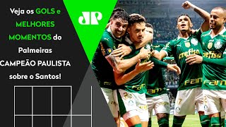 VERDÃO TRICAMPEÃO PAULISTA PALMEIRAS 2 X 0 SANTOS  MELHORES MOMENTOS  FINAL DO PAULISTÃO 2024 [upl. by Nosreme912]