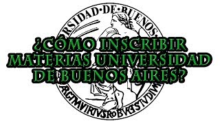 ¿CÓMO INSCRIBIR MATERIAS A PRIMER AÑO FMED  Universidad de Buenos Aires UBA [upl. by Enilada]