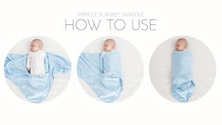 Miracle Blanket  how to wrap or swaddle securely [upl. by Perr29]