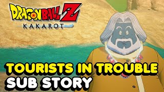 Tourists In Trouble Sub Story Walkthrough In DBZ Kakarot DBZ [upl. by Lebana]