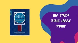 NIV Study Bible Large Print [upl. by Aihsela568]