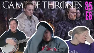 Game of Thrones Season 5 Episode 6 Unbowed Unbent Unbroken REACTION [upl. by Nonie638]