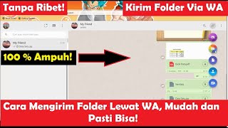 Cara Mengirim Folder Lewat WA atau WhatsApp Dengan RAR dan ZIP l How to send folder Via WhatsApp [upl. by Neerual]