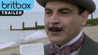 Poirot  Trailer  BritBox [upl. by Anitnuahs]