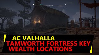 Tamworth Fortress AC Valhalla Key Location  Wealth Chests [upl. by Nevyar]