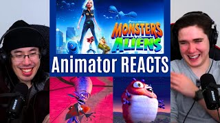 REACTING to Monsters vs Aliens SO FUNNY First Time Watching Animator Reacts [upl. by Rosen410]