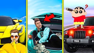 Car Hide amp Seek In GTA 5  Franklin Hiding In Car From Shinchan In GTA 5 [upl. by Onej]