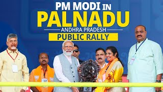 PM Modi Live  Public rally in Palnadu Andhra Pradesh  PM Modis speech Live [upl. by Tomkins553]