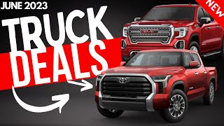 BEST Pickup Truck Lease Deals for June 2023 [upl. by Aniratac530]