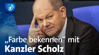 Haushaltseinigung „Farbe bekennen“ mit Bundeskanzler Scholz [upl. by Claiborn]