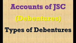 Debentures and their types explained in Urdu Tamaskaat kise kehtey hen What are debentures [upl. by Keily]