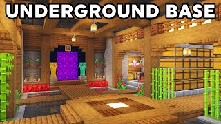 Minecraft Secret Underground Base Tutorial How to Build [upl. by Havelock]