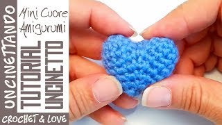 Tutorial Mini Cuore Amigurumi sub Eng y Esp [upl. by Repohtsirhc988]