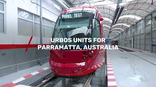 CAF Urbos units for Parramatta Australia [upl. by Sofer]