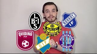 Gurra listar  Klubbmärken i Division 1 Södra [upl. by Dionisio]