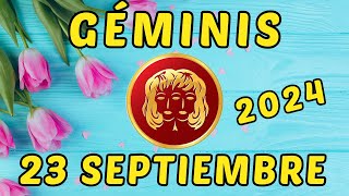 🙏 𝐍𝐨 𝐏𝐢𝐞𝐫𝐝𝐚𝐬 𝐋𝐚 𝐅𝐞 🙌Horoscopo Géminis Hoy ♊ 23 de Septiembre de 2024 💥 [upl. by Neelrad539]