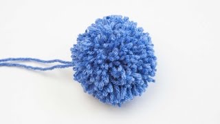 How to Make a PomPom using cardboard [upl. by Walt711]