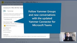 Yammer Connector updated Microsoft Teams [upl. by Ner521]