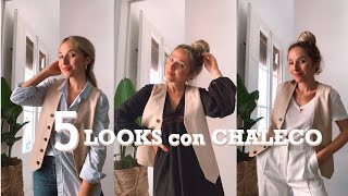 5 LOOKS con 1 CHALECO  How to style  Julia March [upl. by Ytteb410]