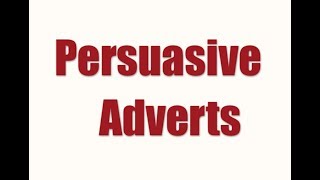 Features of a persuasive advert [upl. by Okiron]