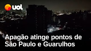 Apagão atinge vários pontos da cidade de SP e de Guarulhos [upl. by Laehctim]