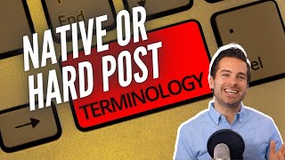 What is a Native Post or Hard Post Influencer Marketing Terminology [upl. by Akeihsat]