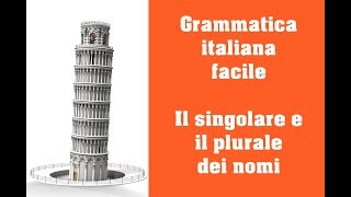 Grammatica italiana  Il singolare e il plurale dei nomi [upl. by Magdalena]