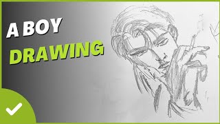 How to Draw a Boy Easy  Easy Drawing Step by Step sadafmehboob6436 [upl. by Archambault402]