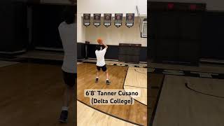 6’8’ Tanner Cusano Delta College nba basketball ballisllife collegebasketball juco shooting [upl. by Callista]