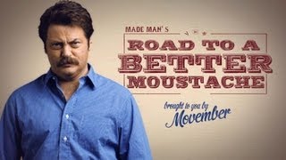 How to Grow a Moustache with Nick Offerman  Movember [upl. by Garnes122]