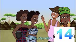 One Two Buckle My Shoe Nursery Rhyme Lyrics Video  Proudly Naija After School Club [upl. by Ylam862]