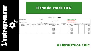 Fiche de Stock FIFO sur LibreOffice Calc [upl. by Benedikt]