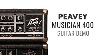 1970s Peavey Musician 400 Guitar Amp Sound Demo  Classic Rock to Doom and Sludge [upl. by Nomsed]