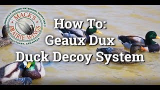 How To Setup A Duck Moss Geaux Dux  Duck Decoy System [upl. by Bernadette]