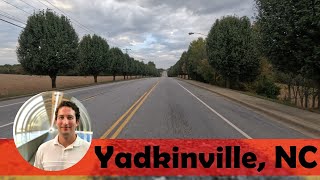 Yadkinville North Carolina  US601 from Hoots Road to Downtown Yadkinville [upl. by Adnarem]