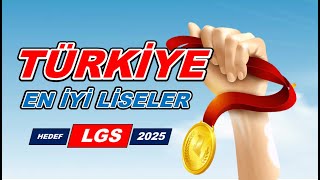 Türkiyenin En İyi Liseleri  Hedef lgs2025 [upl. by Linders]