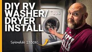 DoItYourself 🛠 RV WASHERDRYER INSTALL in a Grand Design Reflection 312BHTS Splendide 2100XC [upl. by Madison]