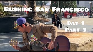 Button the Busker ONE MAN BAND Busking San Francisco Day 1 Part 3 [upl. by Stouffer250]