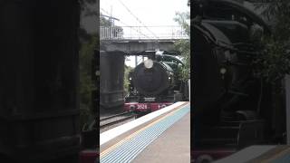 3526 at Kogarah train steamengine railfanning [upl. by Elset]