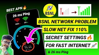 Bsnl Network Problem Fix 110  Bsnl APN Settings  Bsnl Internet Not Working  Bsnl Net Problem Fix [upl. by Saphra526]