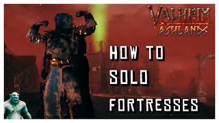 How to SOLO Ashlands Fortresses in Valheim  the op method😉 [upl. by Clarita]