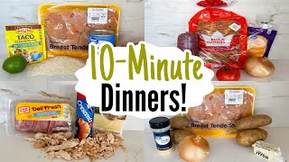 10 MINUTE RECIPES  5 Tasty amp QUICK Dinner Ideas  Best Home Cooked Meals Made EASY  Julia Pacheco [upl. by Eirellav]