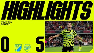 HIGHLIGHTS  MLS AllStars v Arsenal 05  Gabriel Jesus Trossard Jorginho Martinelli Havertz [upl. by Auric767]