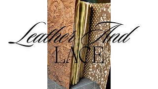 Leather And Lace Junk Journal Part 1 [upl. by Rumpf822]