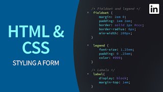 HTML Tutorial  Styling a form with CSS [upl. by Ethelbert255]