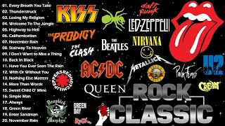 Best Classic Rock Songs 70s 80s 90s 🔥 Guns N Roses Queen ACDC U2 Aerosmith Bon Jovi Metallica [upl. by Haibot]