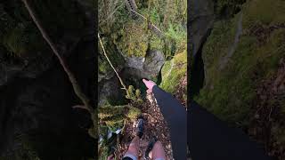 Thrilling canyon leap 25m cliff jumping in SaintClaude France [upl. by Nitin]