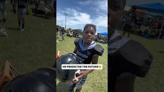 Spoke it into existence🤯 football footballshorts youthfootball fumble footballhighlights nfl [upl. by Martinez]