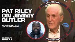 Pat Riley says Jimmy Butler should keep his MOUTH SHUT 😳 HE DIDNT LIE  Perk 👀  SportsCenter [upl. by Ellata]